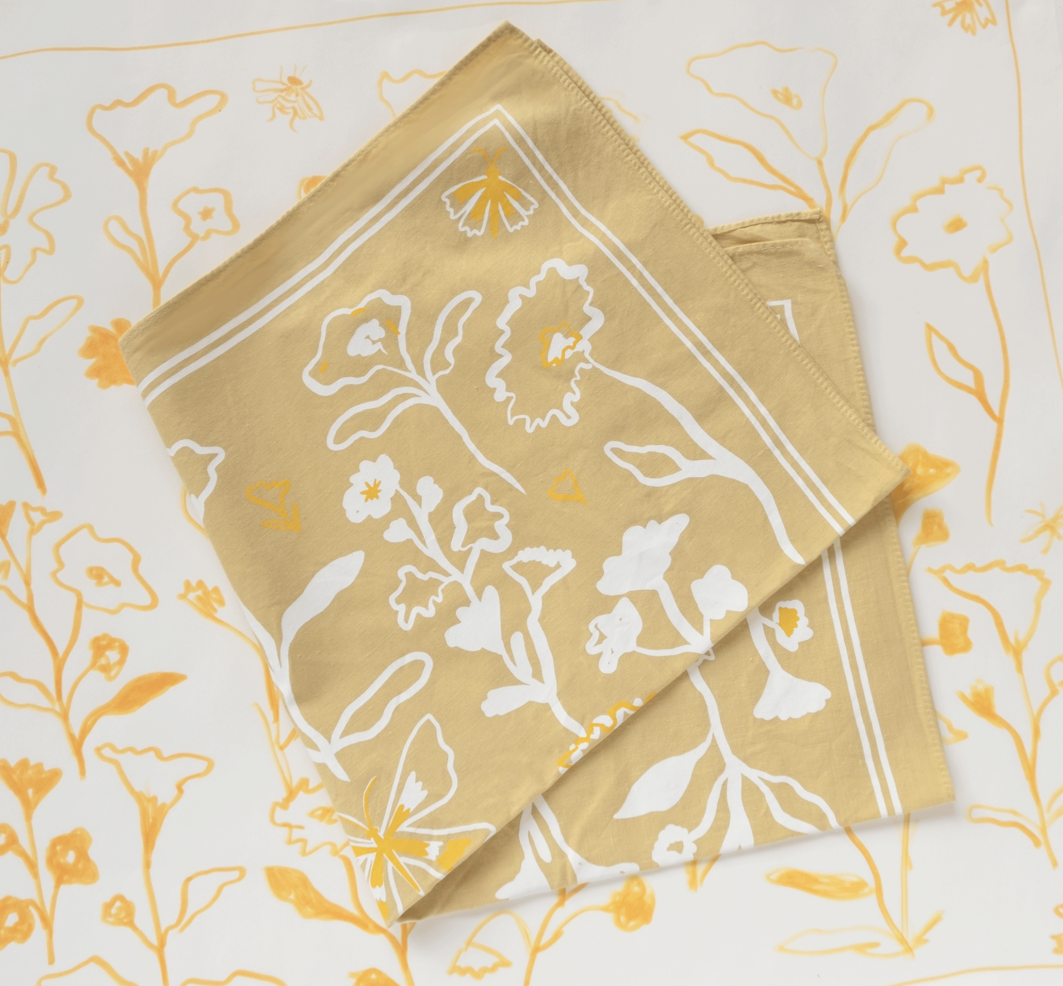 Elana Gabrielle - Wholesale Bandana - Women's - Blossoms Bandana - Screenprinted Cotton Nature-Inspired Gift4