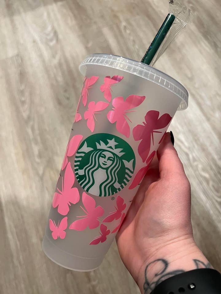 Fjäril Fading Tumbler för wholesale av The Crazy Craft Girl LLC