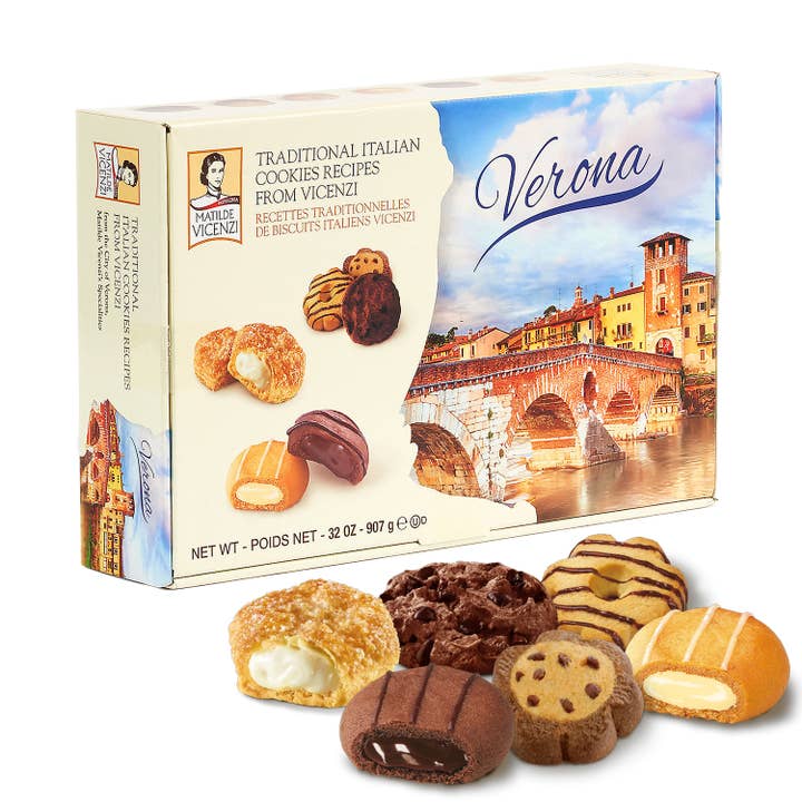 Vicenzi USA Inc. - Wholesale Cookie - Verona Gift Box, Selected Pastries Made In Italy, 32oz