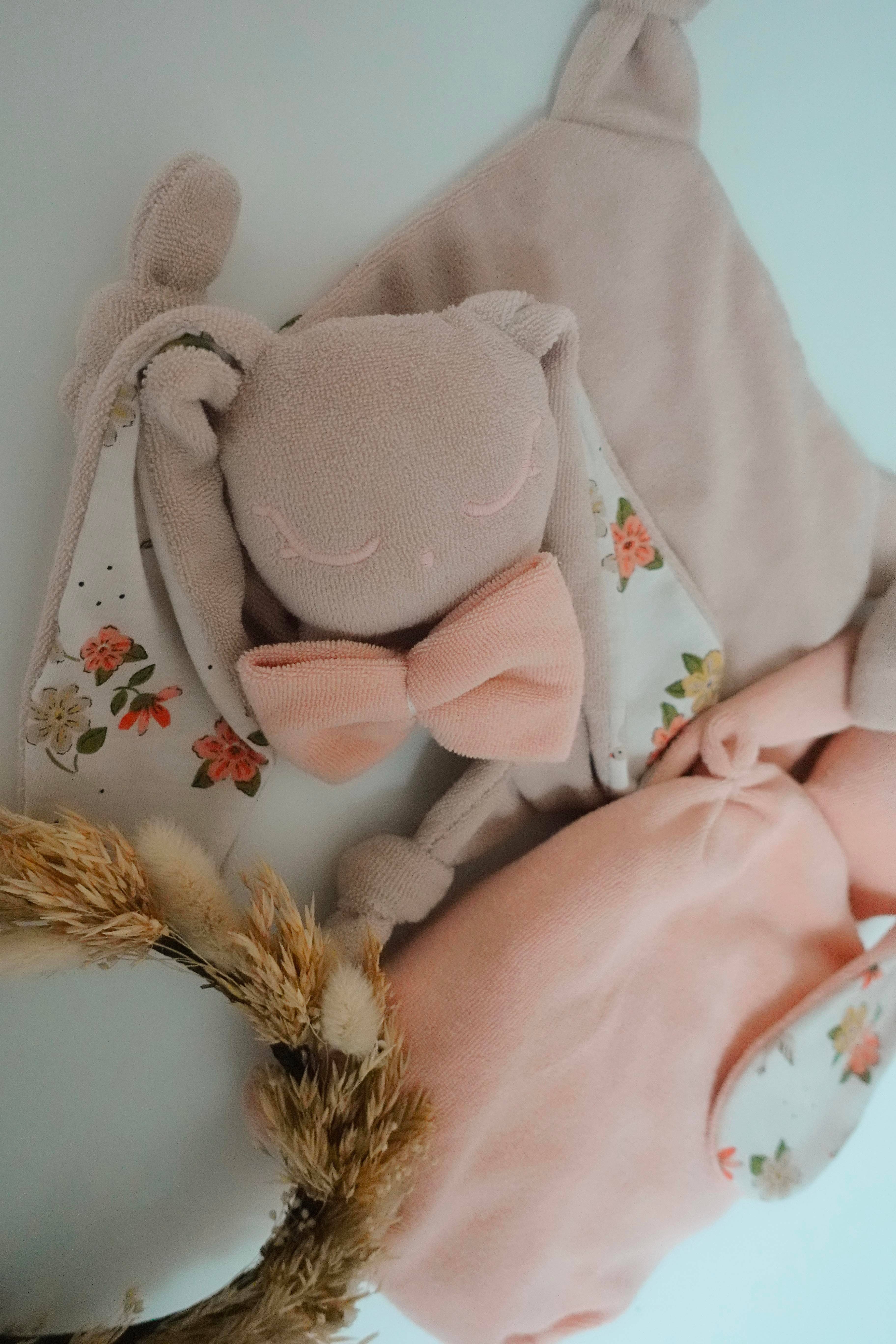 Louis & Jules Stambouli Conseil – Engroshandel Hyggetæppe - Baby – Doudou svamp chouchou – babyfugle5