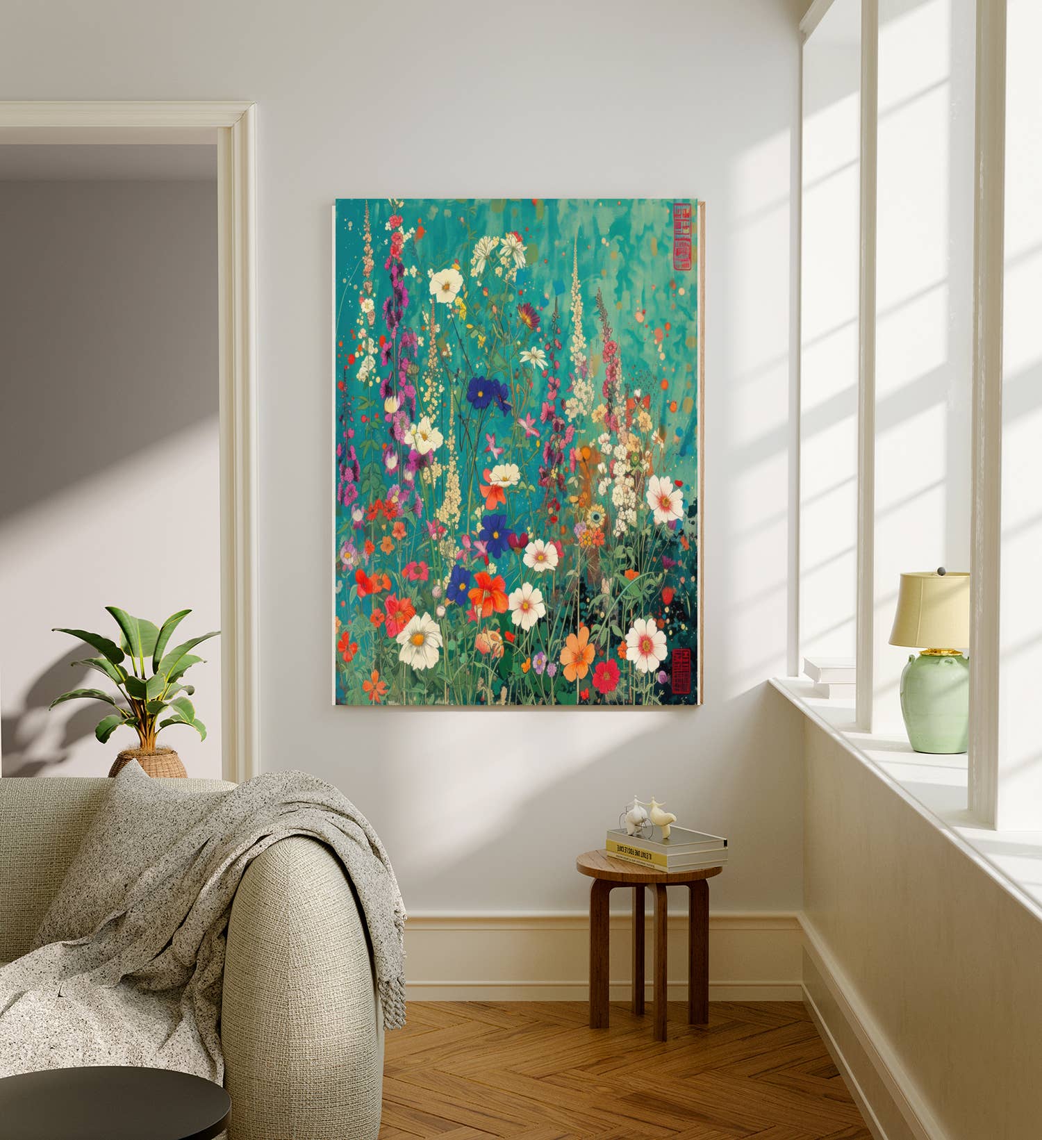 Kumo Art Prints – wholesale Art print – Japanese Flowers Art Print   1