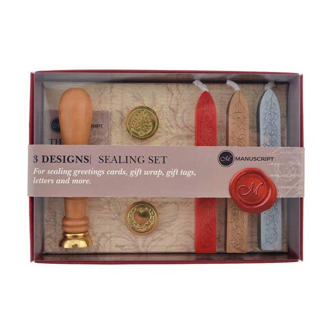 Long Handled Design Seals & Waxes - Quill, Xmas, Heart for wholesale by Manuscript