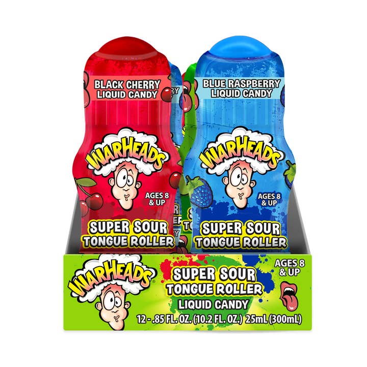 Rouleau à langue Super Sour Warheads, 0,85 oz, 12 carats pour la vente par Grandpa Joe's Candy Shop