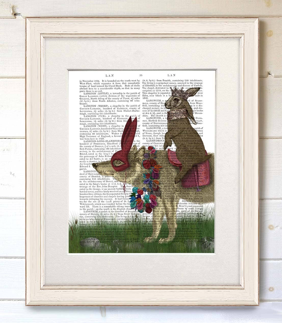 FabFunky Ltd - Wholesale Art Print - Arrival of the Hare King, Rabbit Book Print / Art Print1