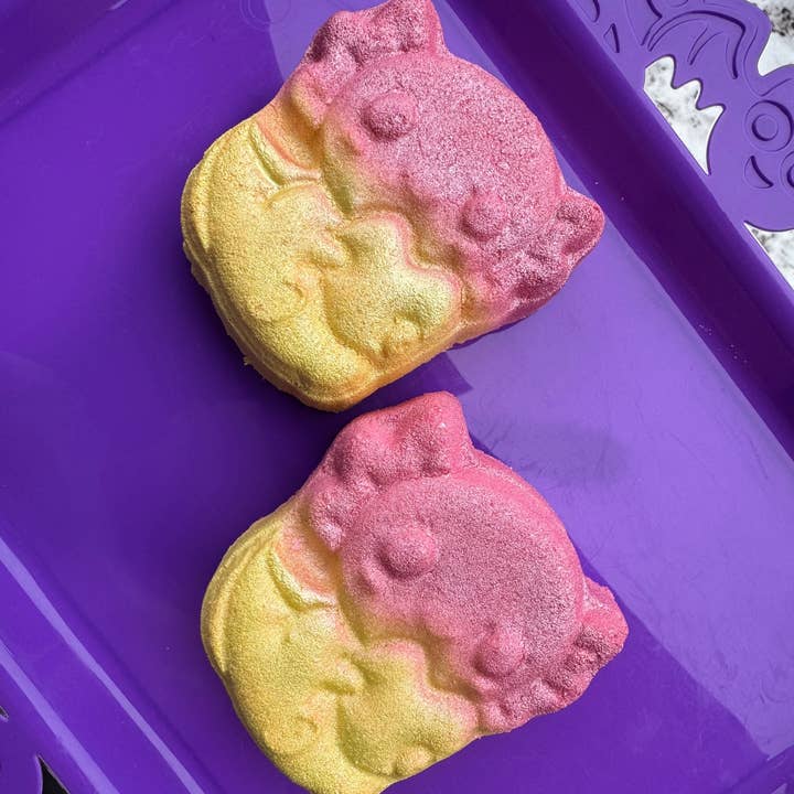 Axolotl Figurine Bath Bomb for wholesale by Skye Luna Beauty