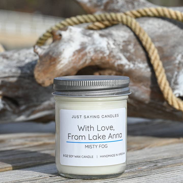 With Love, From Lake Anna for wholesale by Just Saying Candles