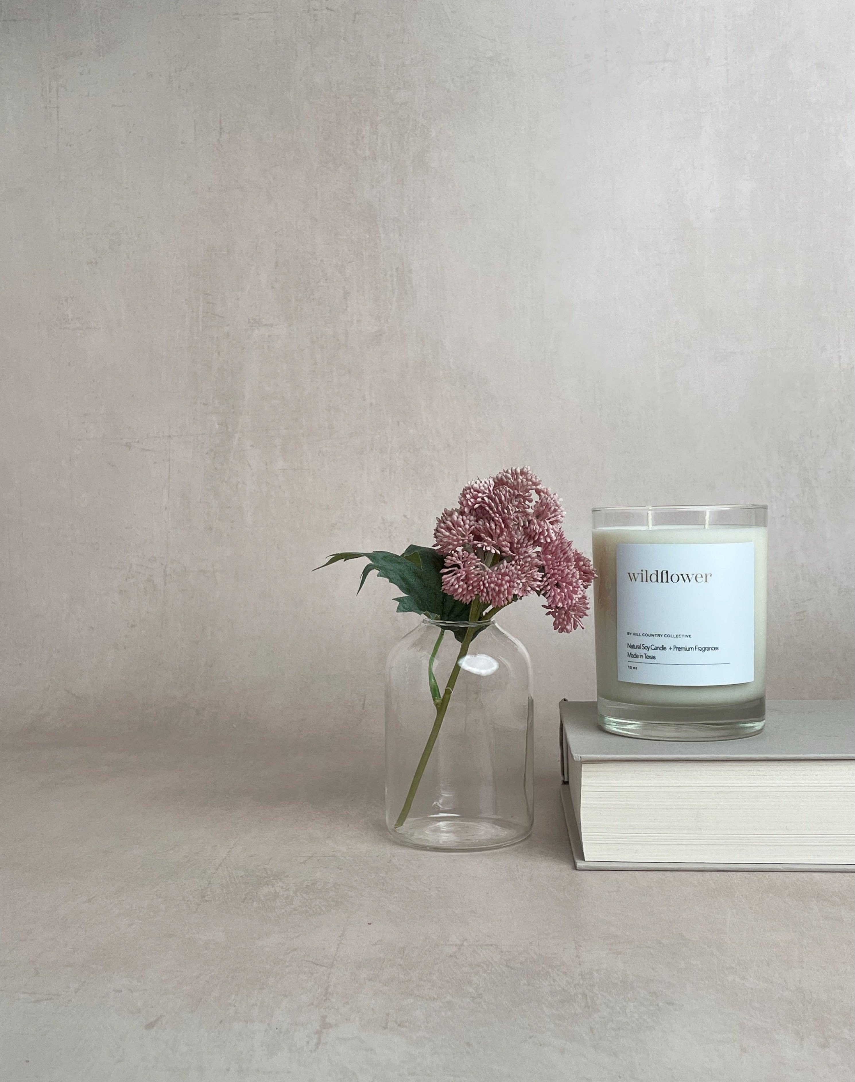 Hill Country Collective - Wholesale Jar/Filled Candle - Wildflower | Floral + Verdant | Elevated Soy Candle, 11oz