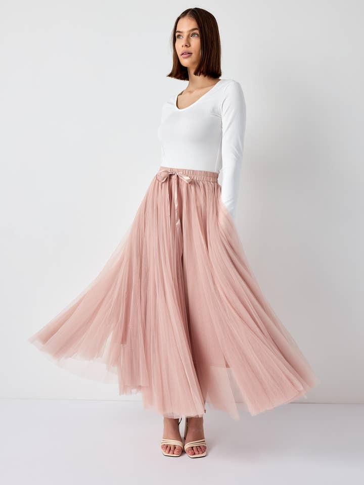 CHOKLATE PARIS (US DUTY-FREE) - Wholesale Skirt - Women's - Aria long tulle skirt - CK080770