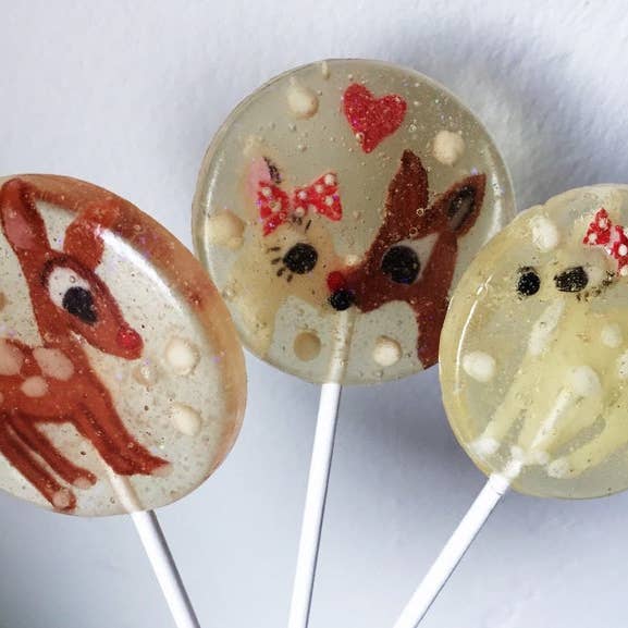 A Secret Forest - Wholesale Lollipop - Fondant Rudolf Lollipops1