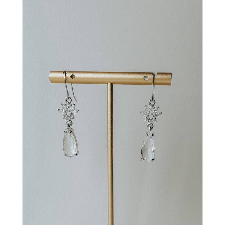 Clay & Fern Co. - Wholesale Dangle Earrings - Naomi Earrings - Silver Wedding Earrings2