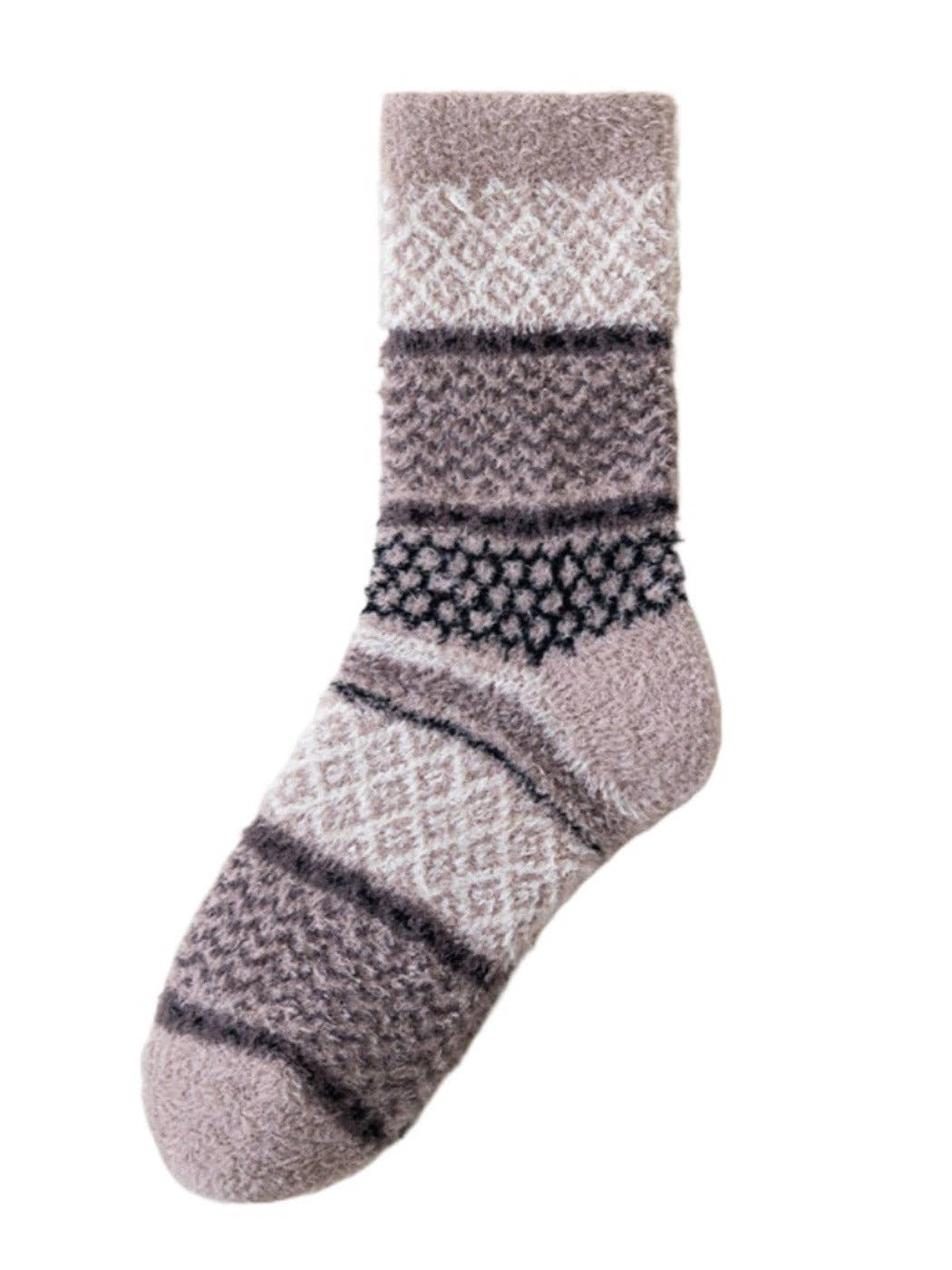 Funkyrel® Atzbranding Limited - Wholesale Socks - Women's - Rufia - Cozy Fleece Thick Mid-Calf Socks11
