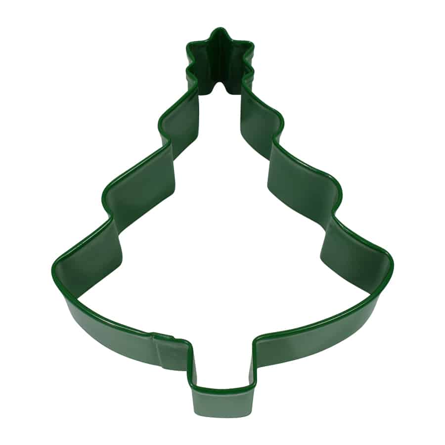 R&M International – wholesale Biscuit cutter – Tree W/ Star Cookie Cutter (Green, 4")0