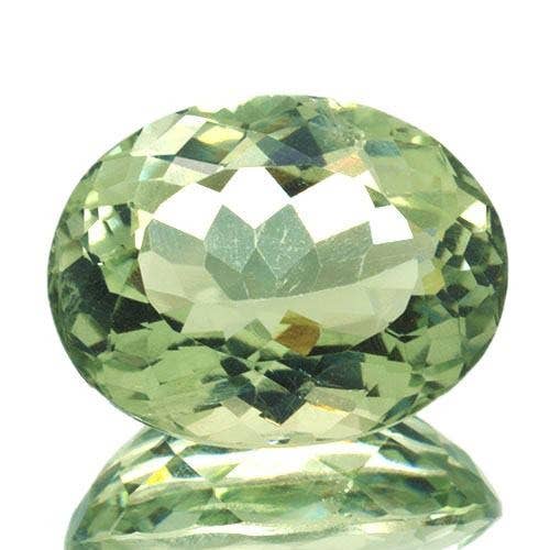 Prasiolite 19.62 ct Ametista verde Taglio Ovale per la vendita all'ingrosso da parte di Naturjoya