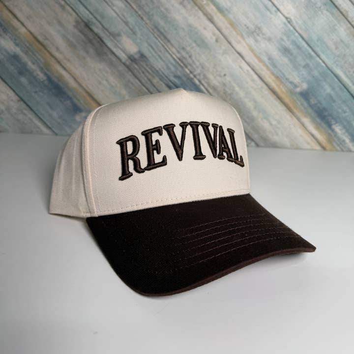 REVIVAL Hat Embroidered Baseball Cap, Christian Revival Trucker Hat Gift for wholesale by Pyramid Printing & Promotional