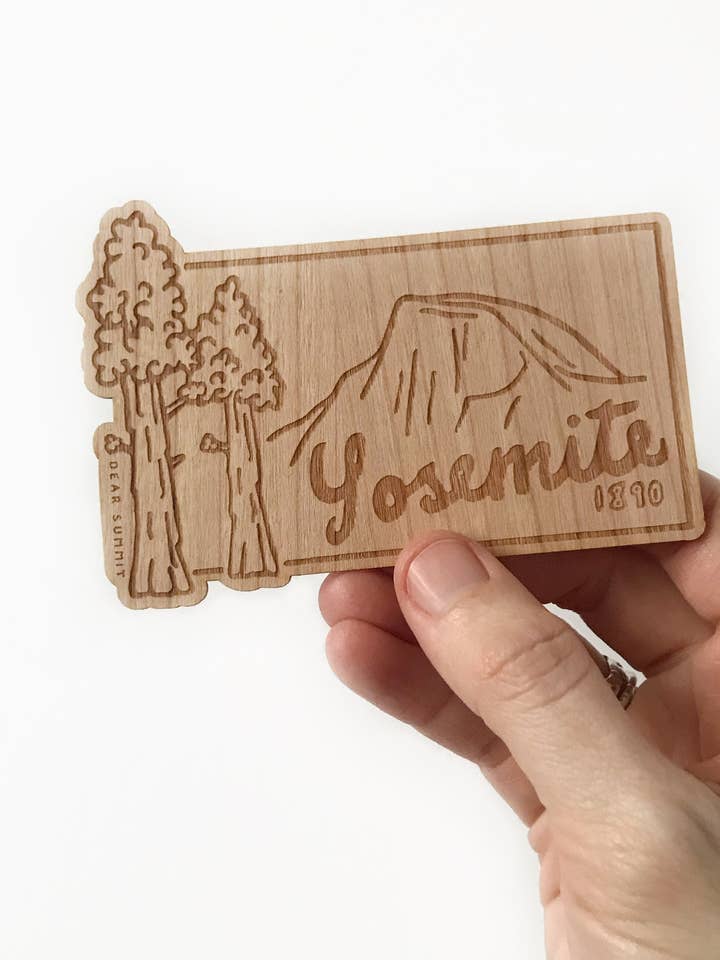 Yosemite National Park - Wood Sticker for wholesale by Dear Summit Supply Co