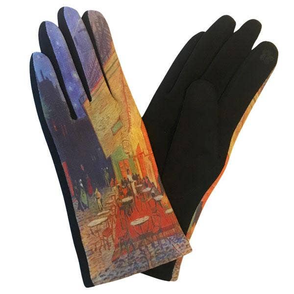 The Magic Scarf Company - Wholesale Gloves - Women's - 3709 - Art Design Touch Screen Gloves3