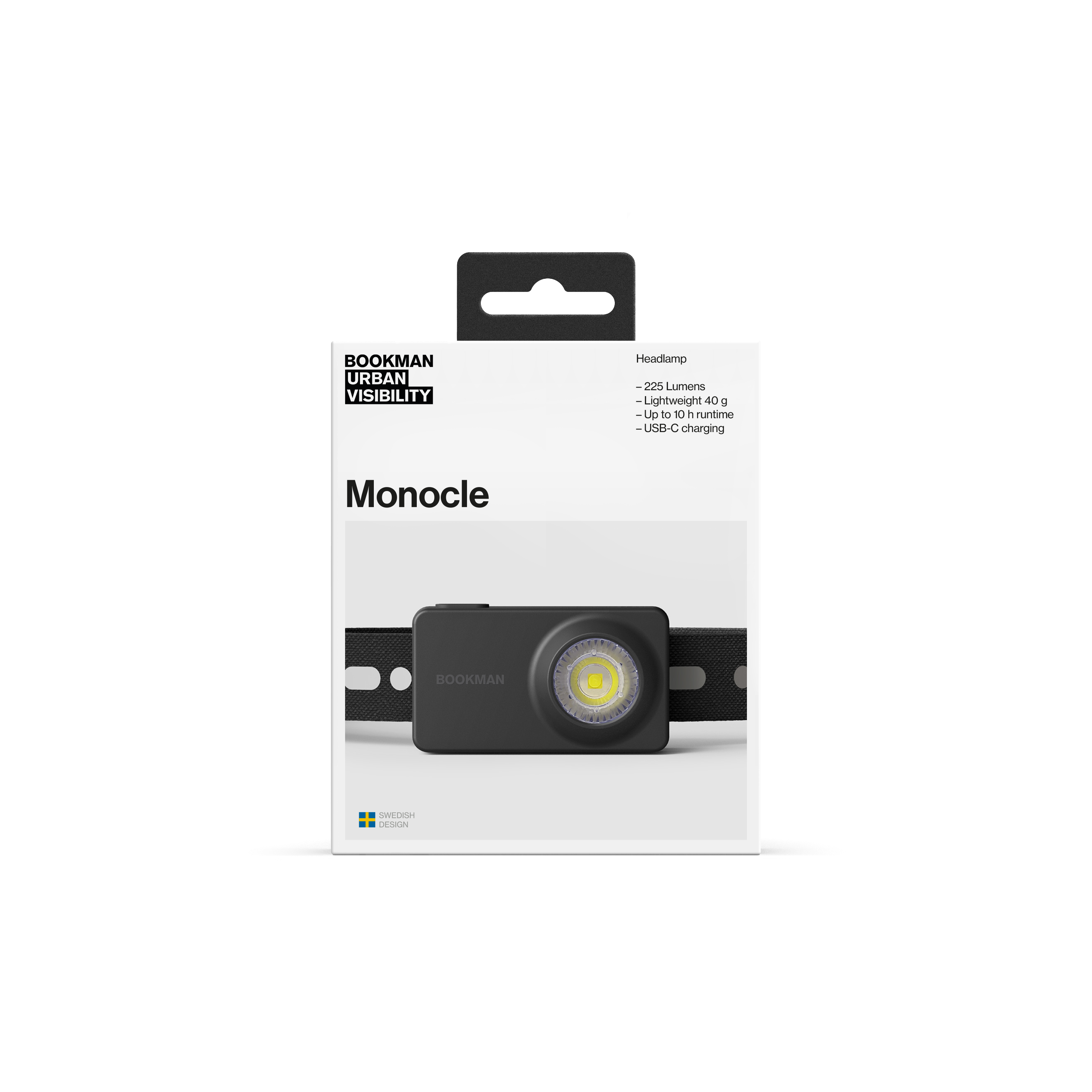 Bookman Urban Visibility - Wholesale Sporting Accessories - Monocle Black - Award-winning Headlamp (NEW)2