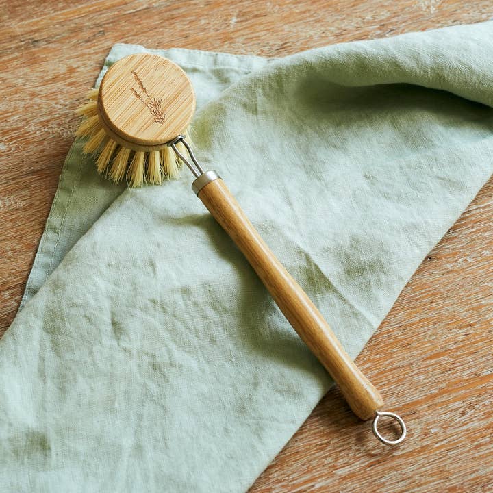 The Conscious Store - Wholesale Cleaning brush - Bamboo Dish Brush with Sisal Bristles0