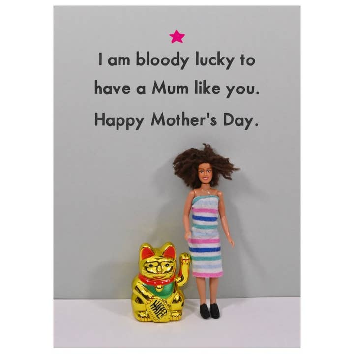 Bloody Lucky Mum | Mother's Day | Cards for Her for wholesale by Bold & Bright