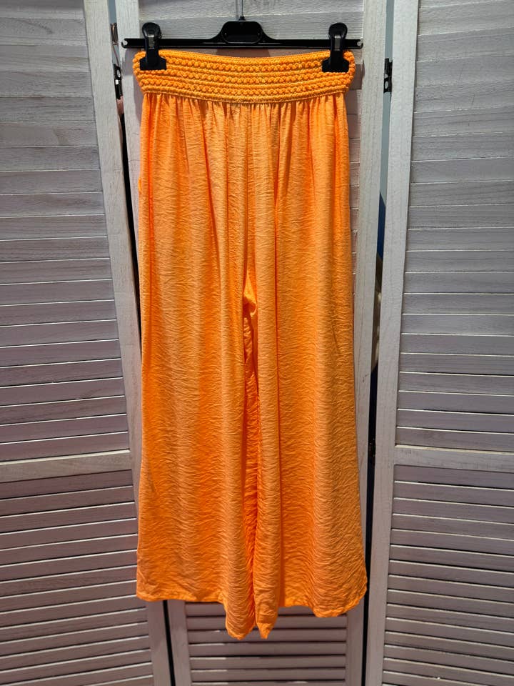 VICTORIA&ISAAC - Wholesale Pants - Women's - Fluid pants with elastic waistband - p10534