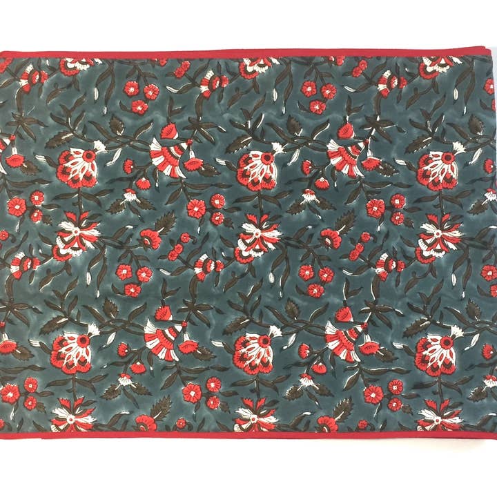 Mehera Shaw - Wholesale Table Runner - Table Runner in Hand Block Printed Organic Cotton2