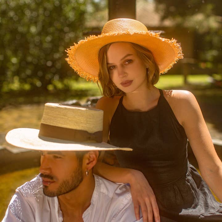 Elegancia Tropical Genuine Panama Hats - Wholesale Straw Hat - Unisex - Playa (Loose straw) - Summer Straw Panama Hat Unisex