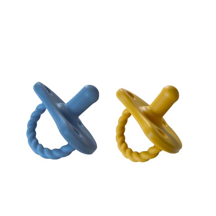 Chewable Charm - Wholesale Pacifier - Baby - 2 Pack Pacifier + Twirl | River + Golden Sun