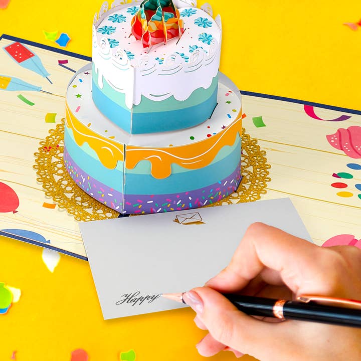 3D Pop Up Happy Birthday Card - Birthday Cake for wholesale by VUDECO