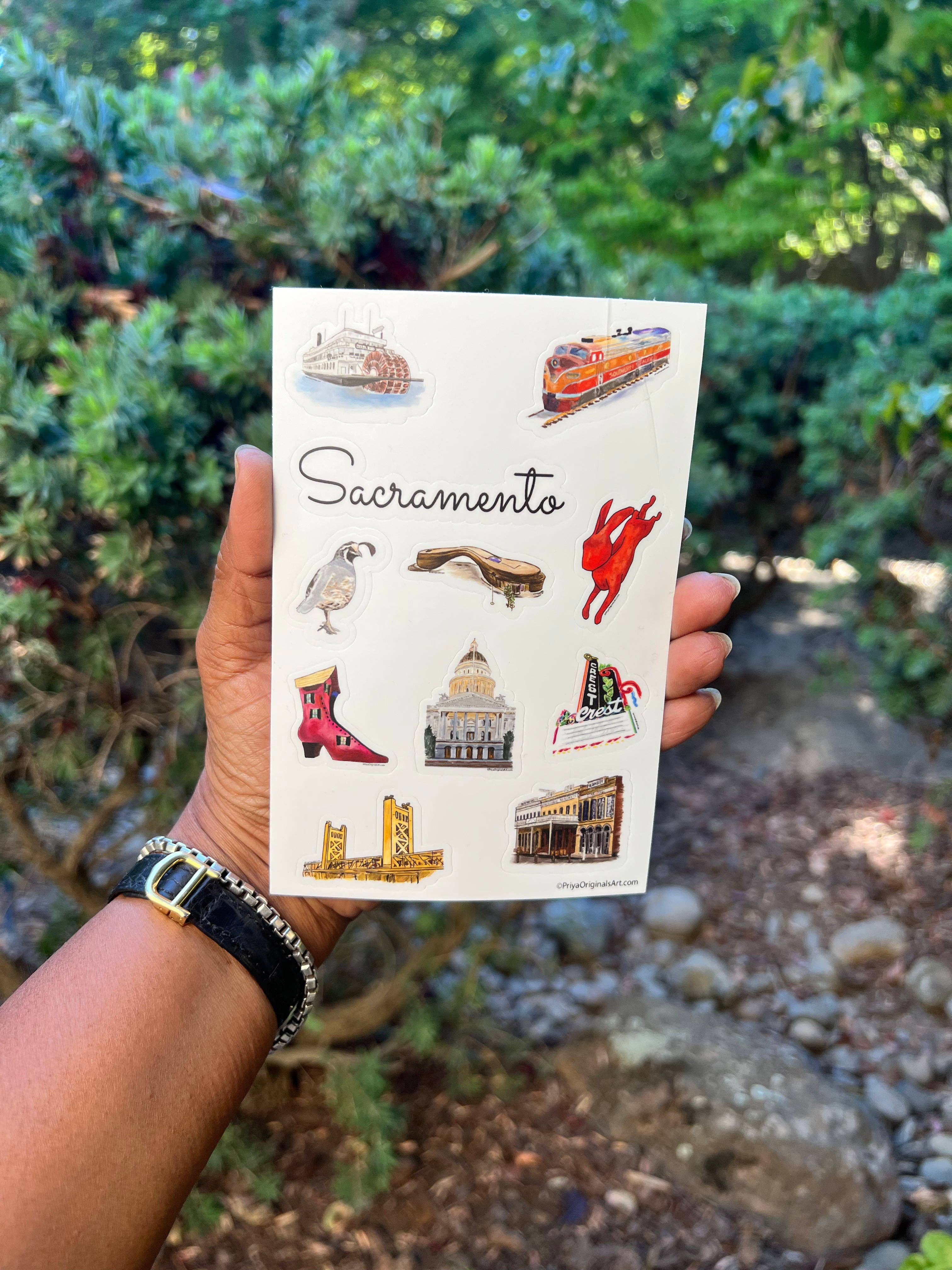PriyaOriginalsArt - Wholesale Sticker - Sacramento city - sticker sheet