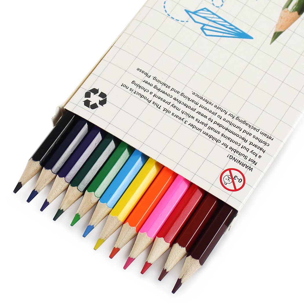 Powell Creative Products Ltd - Wholesale Colored Pencil - Colouring Pencils Set Kids Adults School Arts & Craft 12pk1