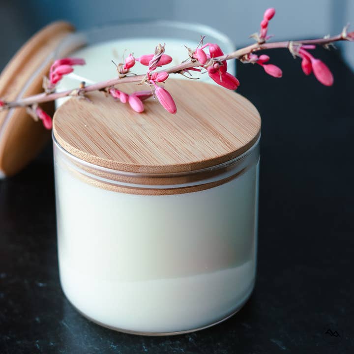 Cedar Mountain Candle - Vente Bougie en bocal - Bougie en pot à 3 mèches - Café fraîchement infusé3