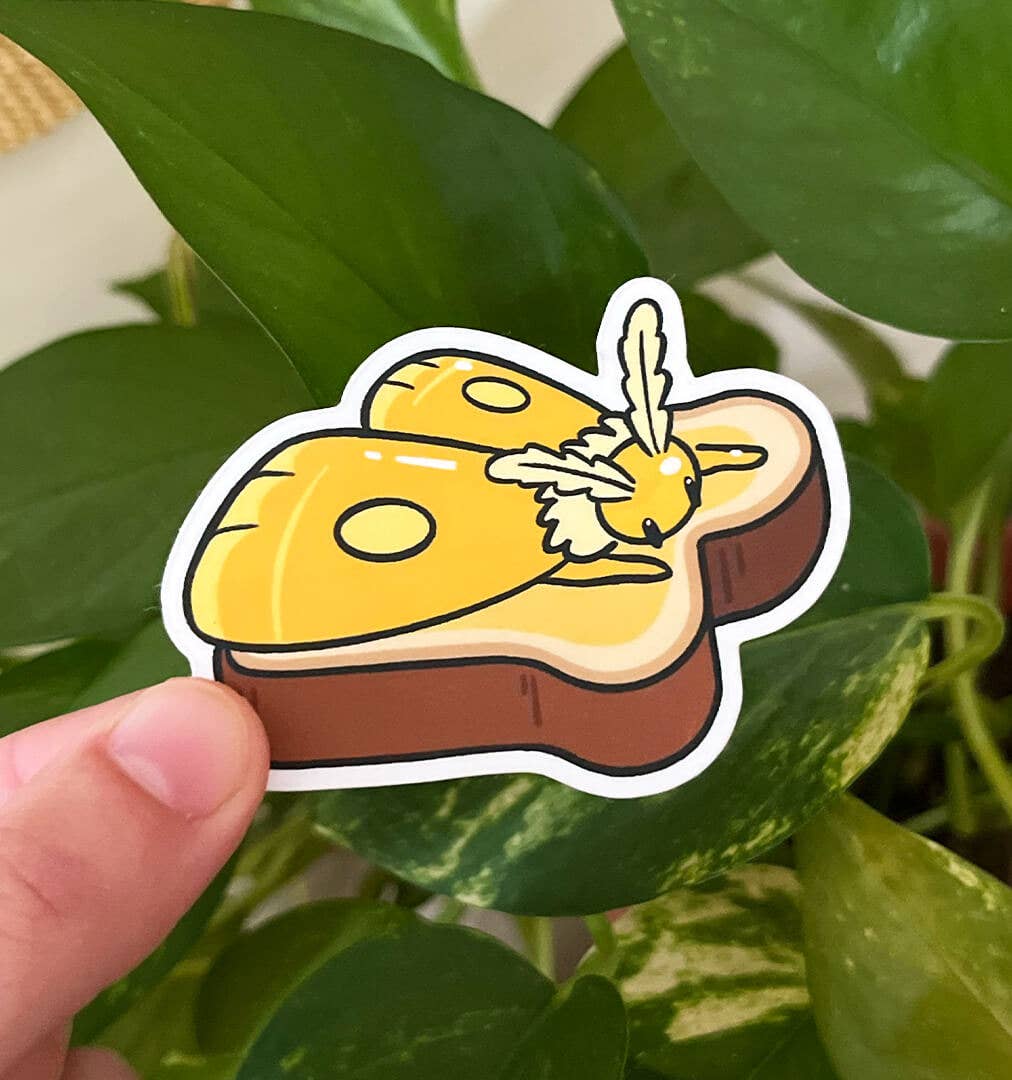 Moth Mart - Wholesale Sticker - Butter Moth Sticker0