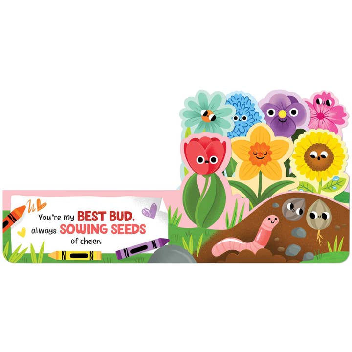 Simon & Schuster - Wholesale Book - Kids - Crayola: Best Buddies (A Crayola Flowerpot-Shaped Novelty Board Book for Toddlers) by BuzzPop
