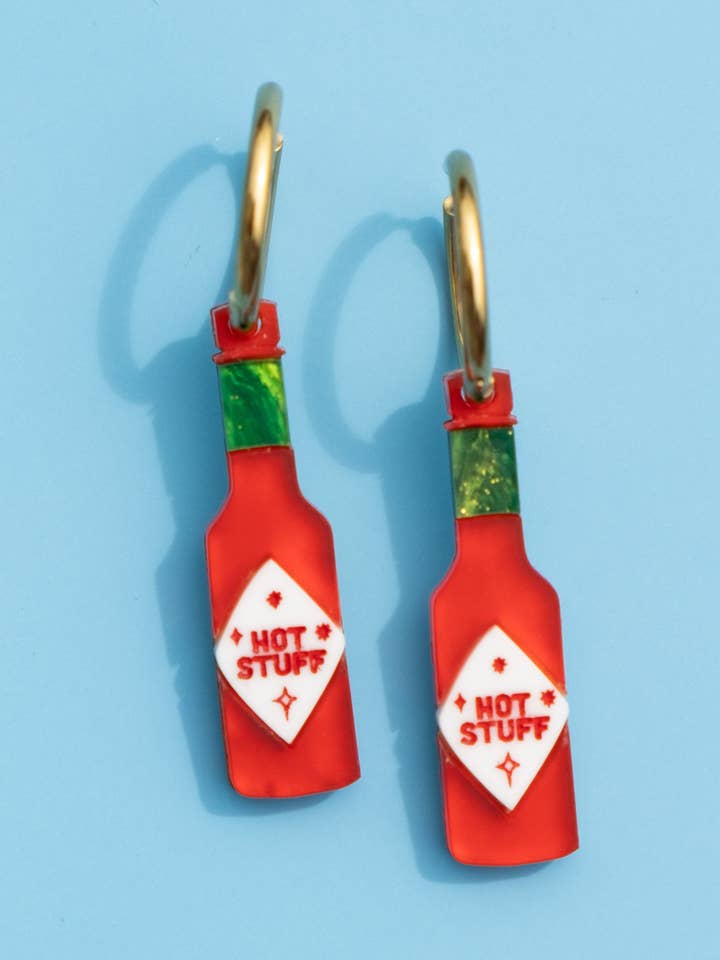 Hot Sauce Hoop Earrings for wholesale by Cuteryko