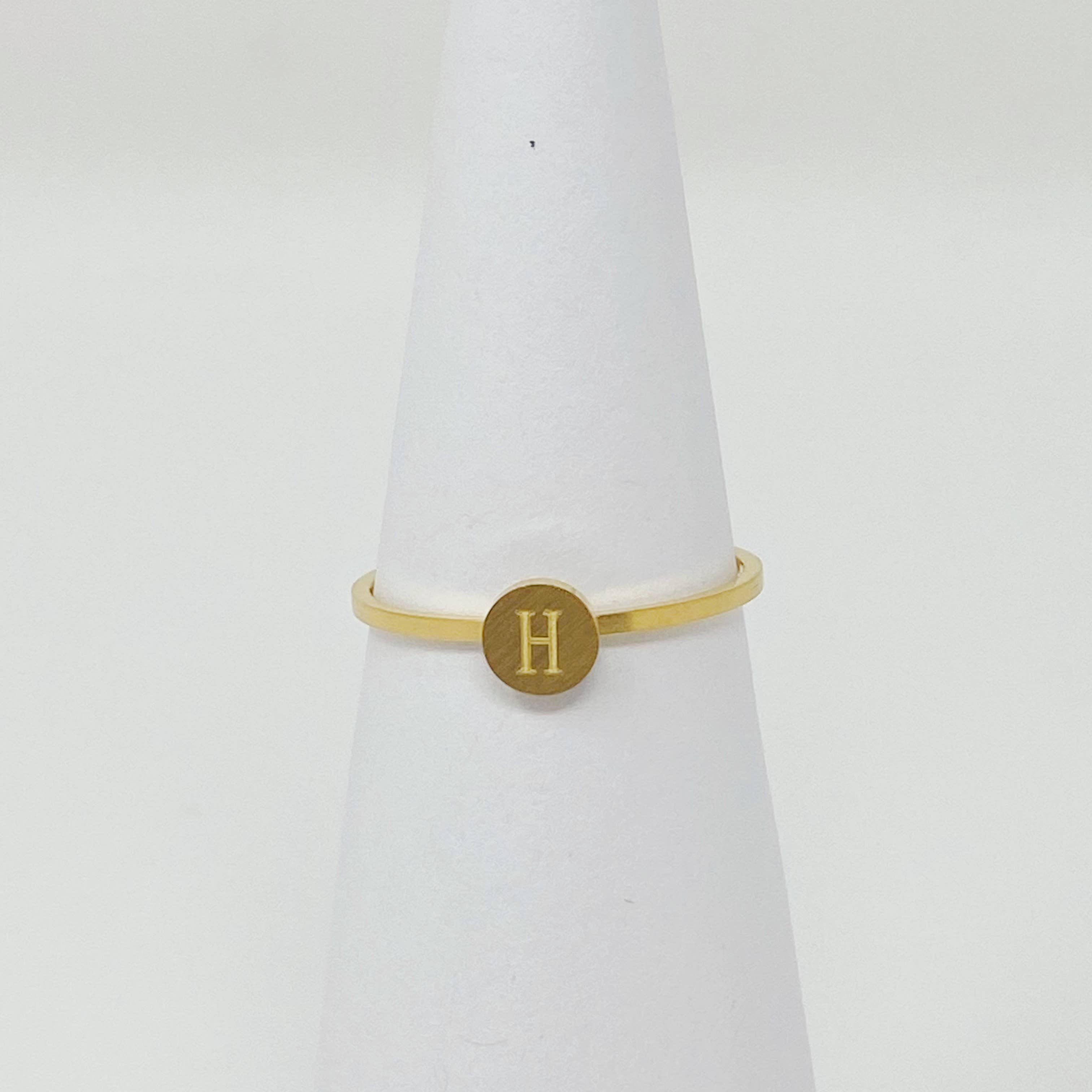 Ellison+Young - Wholesale Band/Stacked Ring - Tiny Initial Ring8