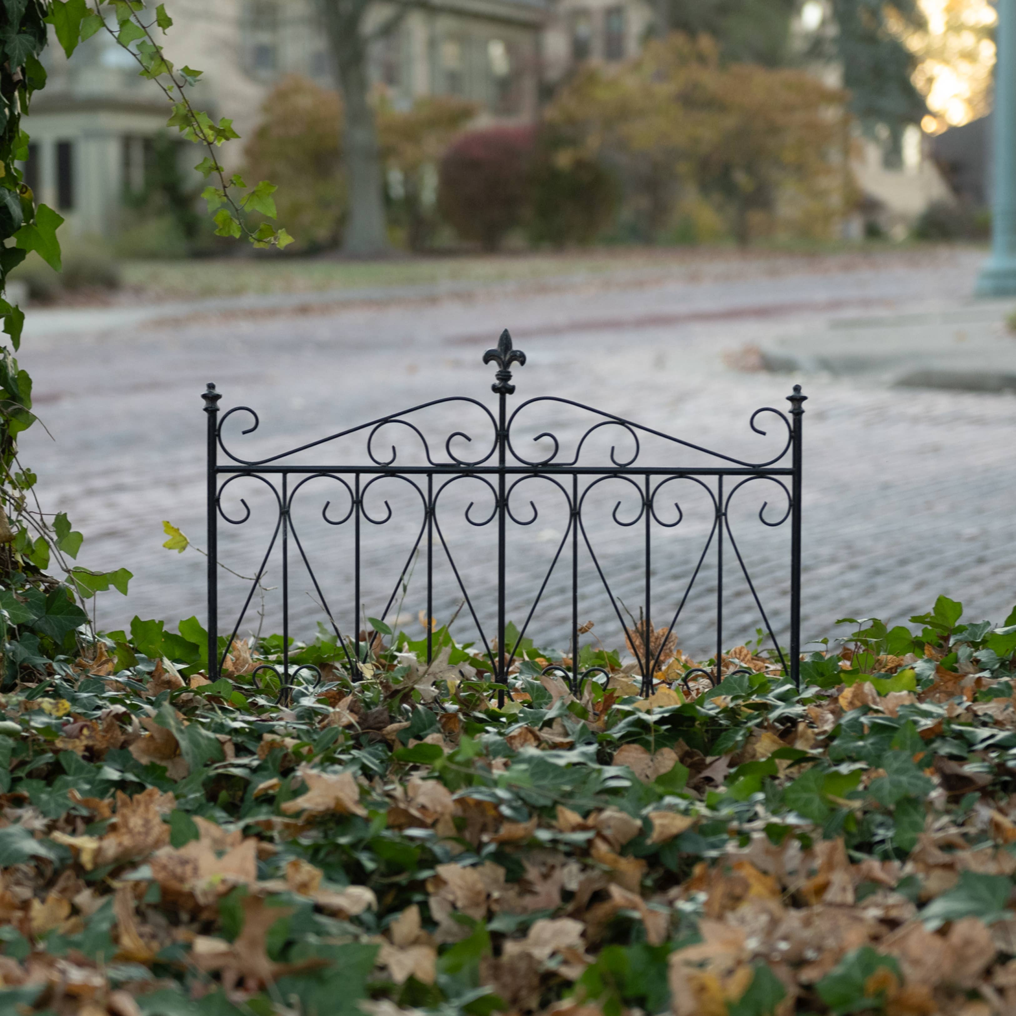 Ragon House - Wholesale Outdoor Ornament/Decor - 25.5" AGED BLACK GARDEN GATE0