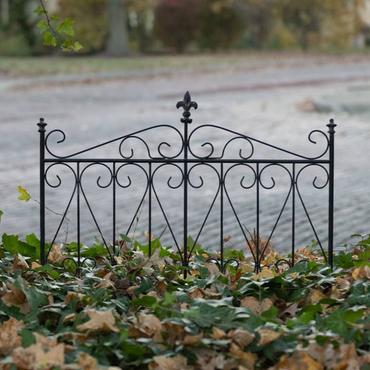 Ragon House - Wholesale Outdoor Ornament/Decor - 25.5" AGED BLACK GARDEN GATE0