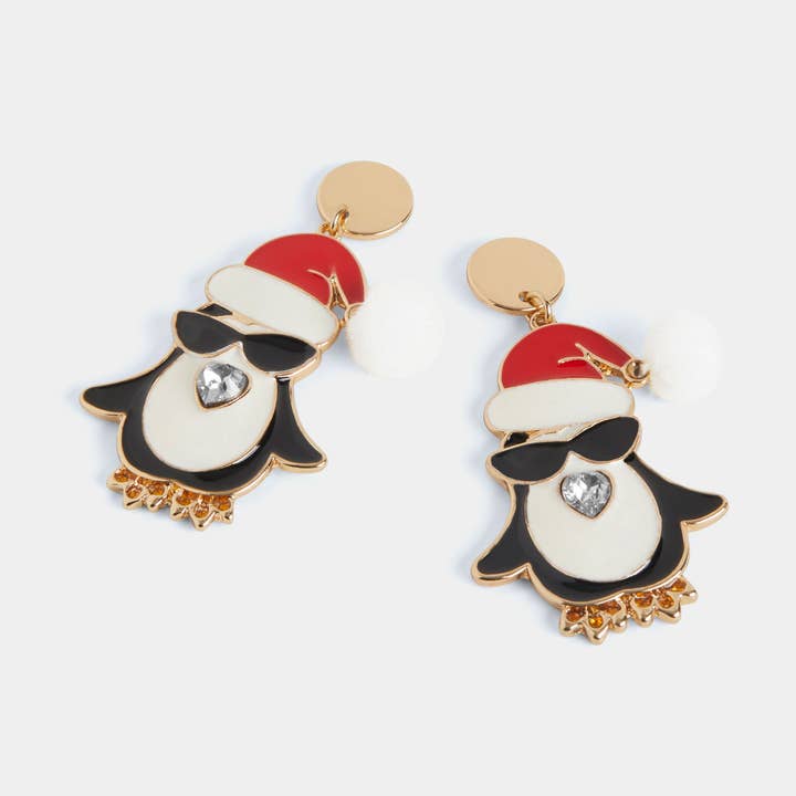 Sunglasses Penguin Earrings for wholesale by Whispers