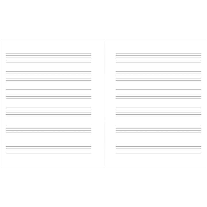Peter Pauper Press - Wholesale Notebook - Music Manuscript Notebook (Wide Staff)1