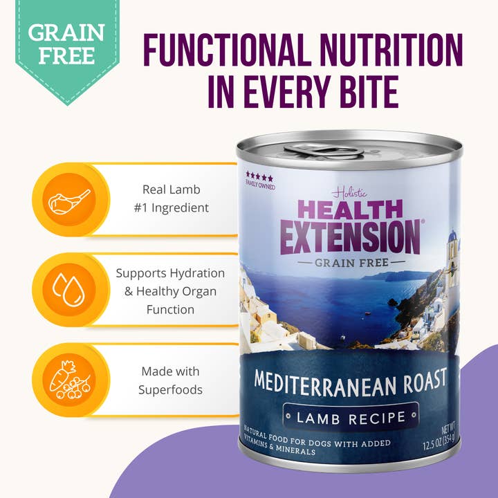 Health Extension Pet Care - Wholesale Pet Food - Dog - Grain Free Mediterranean - Roast Lamb Recipe5
