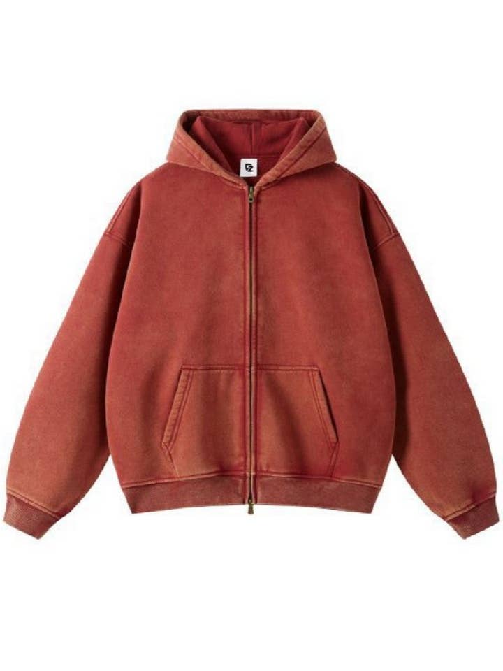 CZ Basics – wholesale Hoodie – Men's – Vintage Dyed Oversized Hoodie4