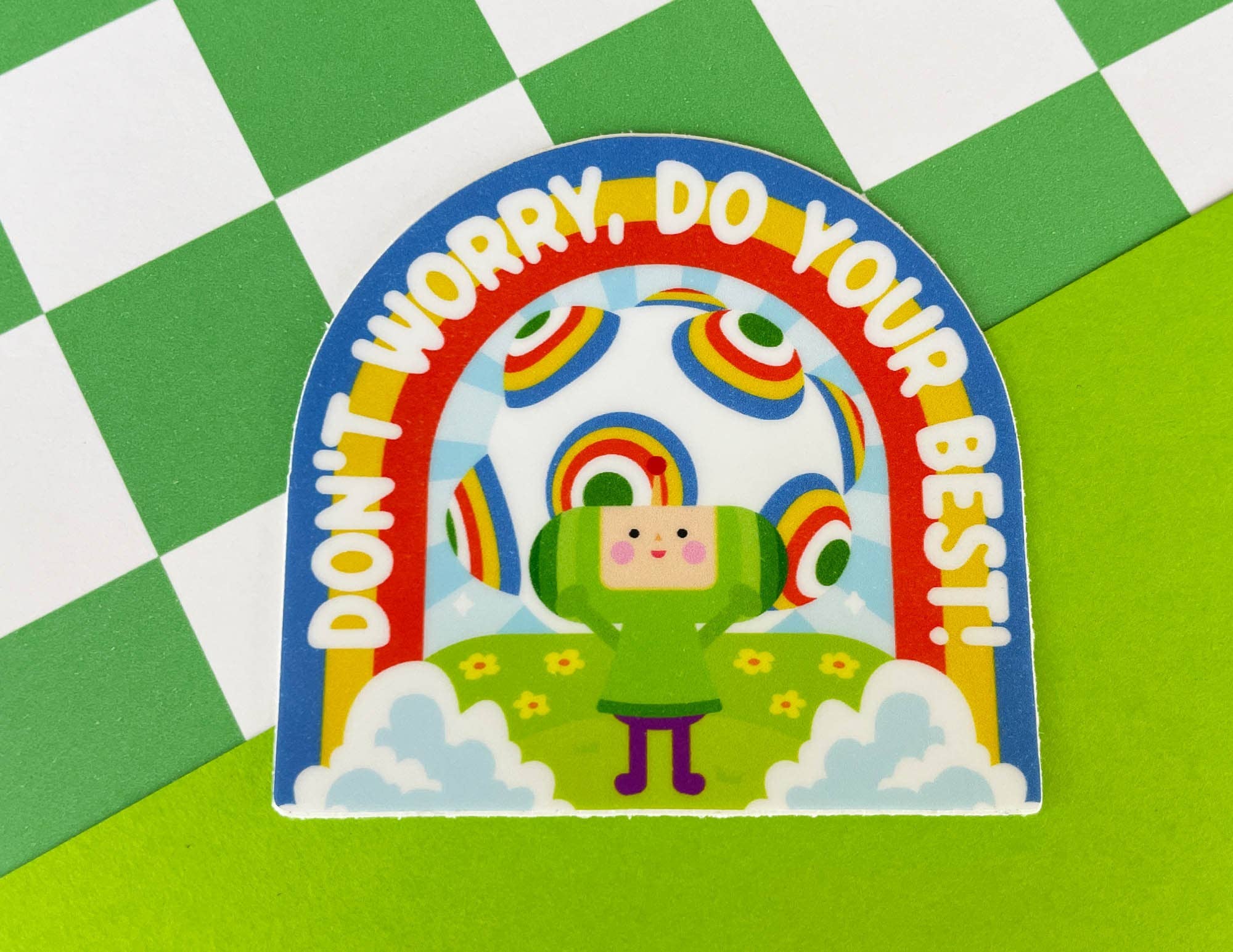 Kidnichols – Engroshandel Klistermærke – På The Rocks Vinyl Sticker. Vær ikke bekymret, gør dit bedste! Kawaii1