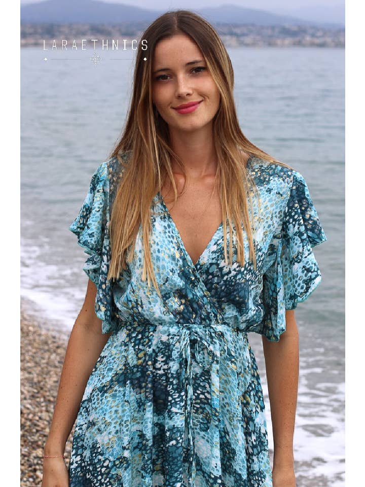 LARA ETHNICS - Wholesale Dress - Women's - LONG DRESS - CHLOE21