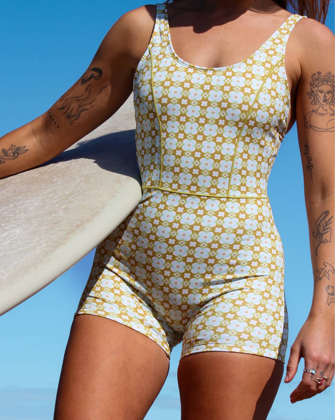 CEACEA SWIMWEAR, ACTIVEWEAR, KIDS SWIM - Wholesale One Piece Swimsuit - Women's - HARPER SHORTY SURF SUIT - BEACH BLOSSOM