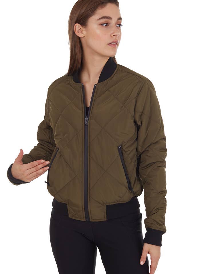 REVERSIBLE PACKABLE BOMBER IN LEOPARD for wholesale by X Vision