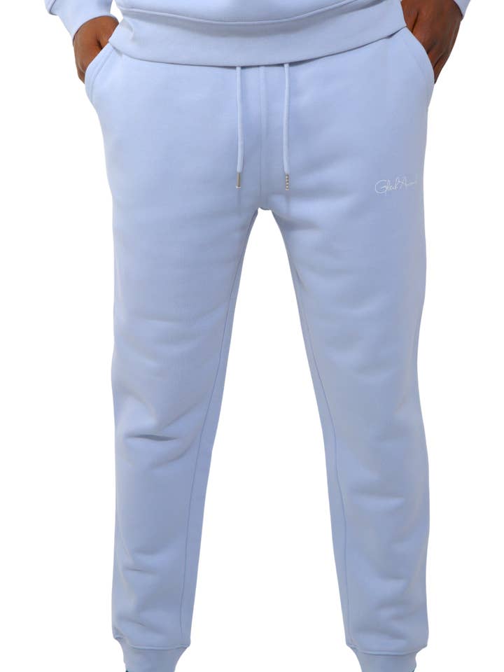 Dreamy Blue Signature Sweatpants for wholesale by Glitch Anomaly