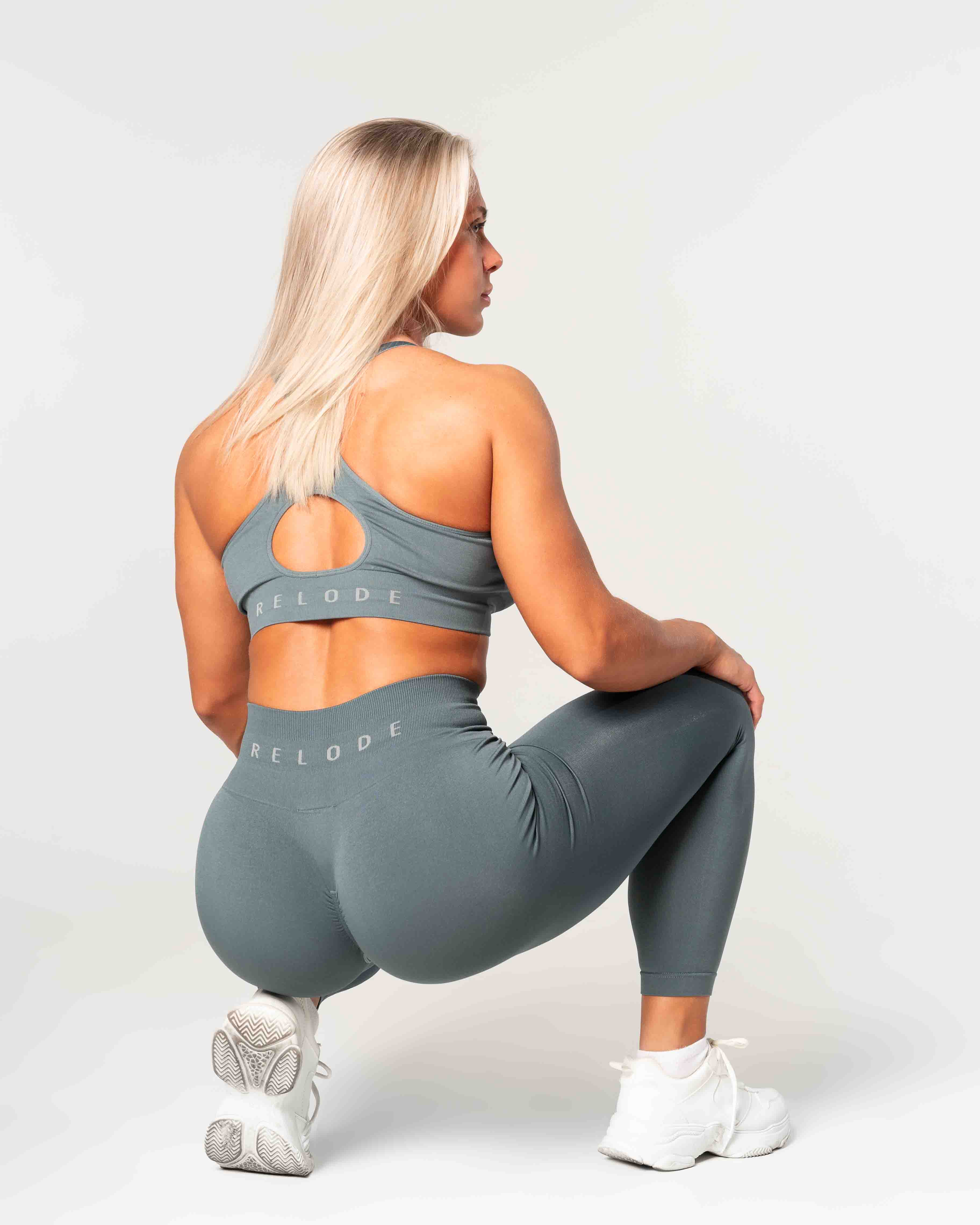 Relode AB - Wholesale Athletic/Lounge Leggings - Women's - Prime Scrunch Tights - Green2