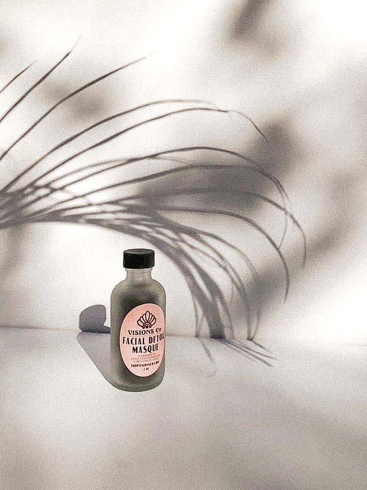 DETOX FACIAL MASQUE | Activated Charcoal + Bentonite Clay for wholesale by Visions Co.