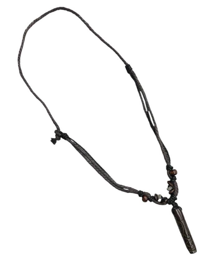 DK Hawaii - Wholesale Pendant/Charm Necklace - Tiki Mask Pendant Adjustable Necklace