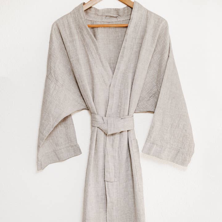 Beflax Linen - Venta al por mayor Bata - Unisex - Albornoz de lino